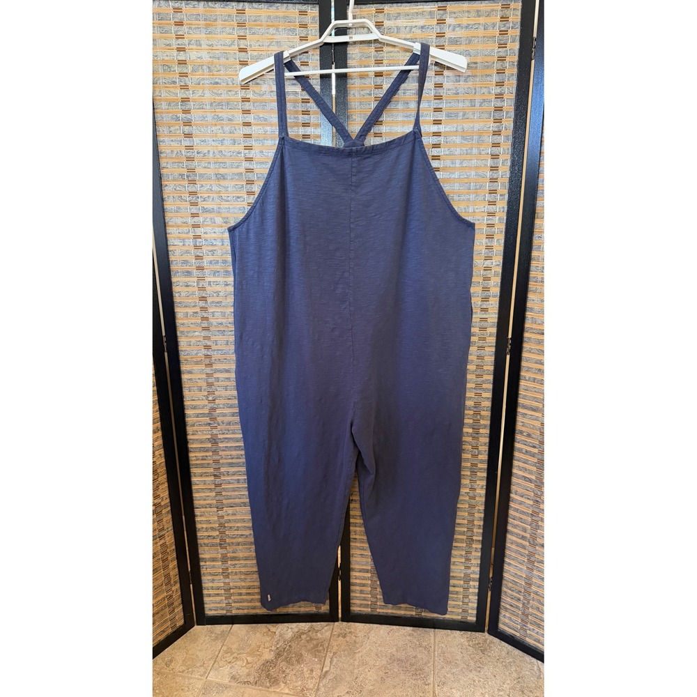 Known Supply Jumpsuit Overalls Women 4XL Navy Blue Organic Cotton Sustainable